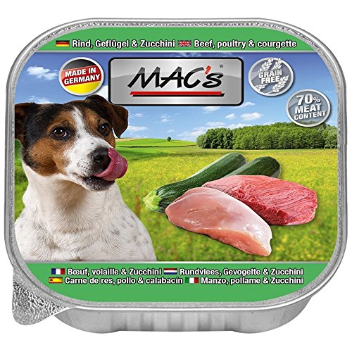 MACs Dog Rind, Geflügel & Zucchini | 11x150g Nassf. von MAC's