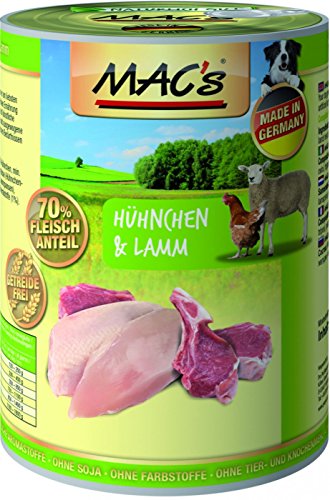 MAC's Dog mit Huhn & Lamm 6 x 400 g von MAC's