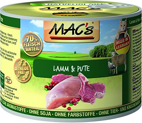 MAC's Cat Lamm & Pute (getreidefrei) 6 x 200 g MAC's Cat Lamm & Pute (getreidefrei) 6 x 200 g von MAC's