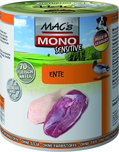 MAC's Dog Mono frische Ente (getreidefrei) 6 x 800 g von MAC's