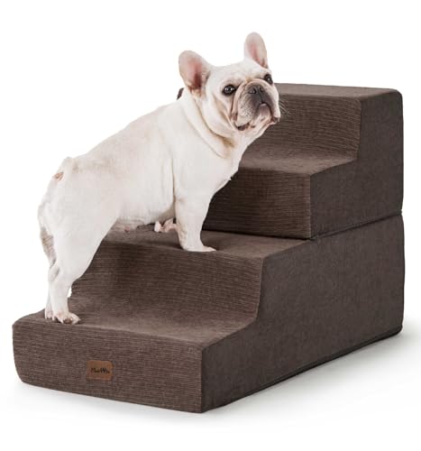 Made4Pets Katzentreppe für Bett, Haustiertreppe Welpen-Hundeleiter für alte Katzen, Hundetreppe für kleine Hunde mit Stauraum, Hunderampen für Sofa, Hochbetten, vierstufiges faltbares Hundebett, Made4Pets Katzentreppe für Bett, Haustiertreppe Welpen-Hundeleiter für alte Katzen, Hundetreppe für kleine Hunde mit Stauraum, Hunderampen für Sofa, Hochbetten, vierstufiges faltbares Hundebett, von MADE 4 PETS