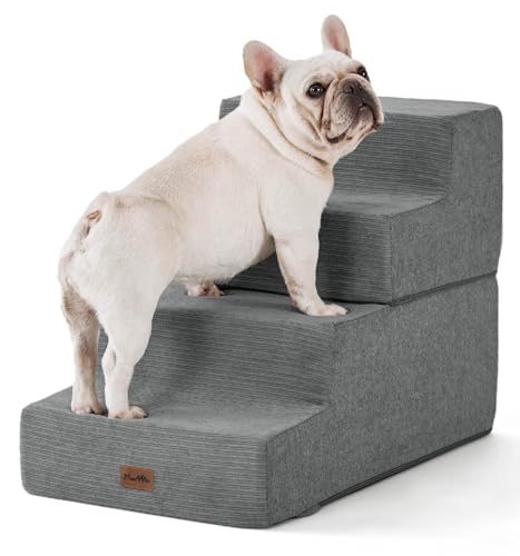 Made4Pets Katzentreppe für Bett, Haustiertreppe Welpenhundeleiter für alte Katzen, Hundetreppe für kleine Hunde mit Stauraum, Hunderampen für Sofa Hochbetten, Vierstufige Faltbare Hundebett, Made4Pets Katzentreppe für Bett, Haustiertreppe Welpenhundeleiter für alte Katzen, Hundetreppe für kleine Hunde mit Stauraum, Hunderampen für Sofa Hochbetten, Vierstufige Faltbare Hundebett, von MADE 4 PETS