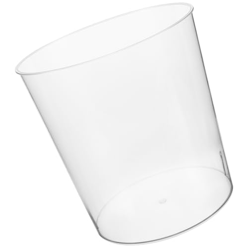 Einfaches Desktop-Aquarium Partyzubehör-Besteckhalter Hochzeitssilber Runde Fischschale Kleine Aquarien bruchsichere Betta-Schüssel bruchsicheres Tischaquarium Plastik Transparent MAGICLULU von MAGICLULU