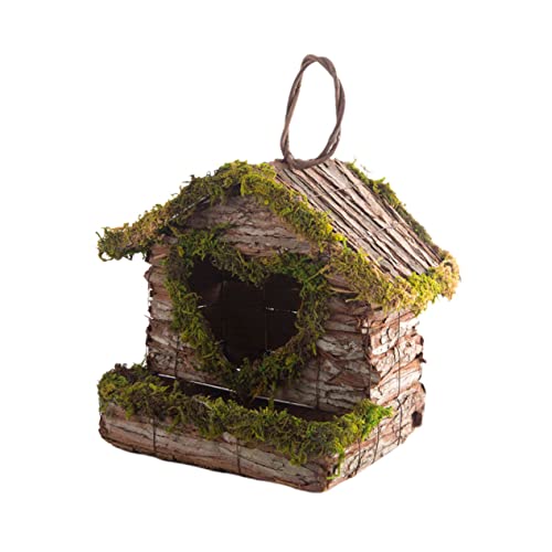MAGICLULU 1 PC Blume Korb Handgemachte Vogel Bambus Dekoration Vogelhaus Holz von MAGICLULU