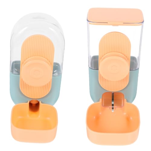 MAGICLULU Selbstfütternder Wasserspender Für Haustiere Automatischer Katzenfutterspender 2 Hängende Behälter Hamsterfutterspender Kunststoffmaterial Geeignet Für Räume von MAGICLULU