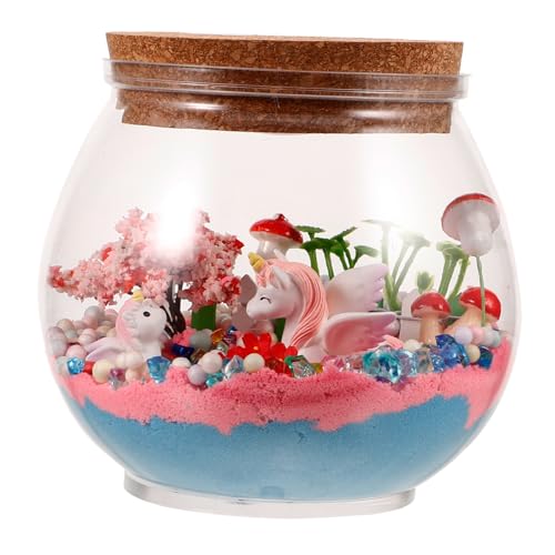 MAGICLULU 1 Satz DIY Einhorn Terrarium Unvollendete Flasche Handgemachtes Flaschenlicht für Schlafzimmer und Wohnzimmer Kreatives mit Sanfter Beleuchtung und Charmantem Design MAGICLULU 1 Satz DIY Einhorn Terrarium Unvollendete Flasche Handgemachtes Flaschenlicht für Schlafzimmer und Wohnzimmer Kreatives mit Sanfter Beleuchtung und Charmantem Design von MAGICLULU