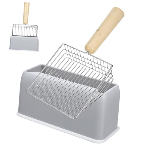MAGICLULU Effiziente Katzenstreu Große Schaufel Aus Metalldraht Holzgriff und MAGICLULU Effiziente Katzenstreu Große Schaufel Aus Metalldraht Holzgriff und von MAGICLULU