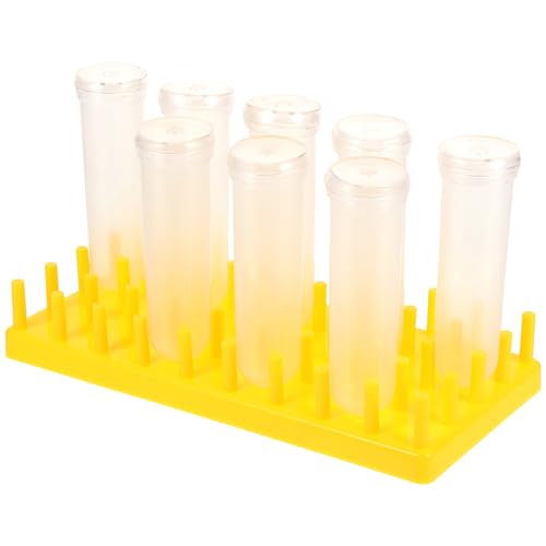 MAGICLULU 1 Satz Wiederverwendbare Blumenwasserröhrchen mit Ständer Transparenten Pflanzentuben für Blumenarrangements und Pflanzenpflege Hochwertiges Kunststoffmaterial Leicht und Praktisch von MAGICLULU