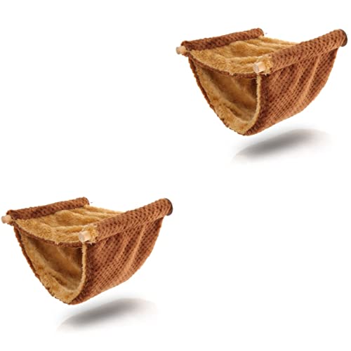 MAGICLULU 2 Stücke Robuste Kratz-beständig Meerschweinchen Bett Dekorative Chinchilla Hängematte Für Hamster Komfortable Atmungsaktive Material von MAGICLULU