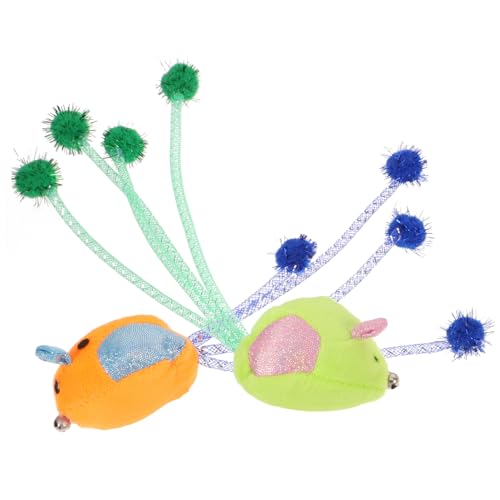 MAGICLULU Der Jagdinstinkt Ihrer Katze 2er-Pack Kätzchenspielzeug Weiches Plüschmaus-haustierspielzeug für Den Spaß Im MAGICLULU Der Jagdinstinkt Ihrer Katze 2er-Pack Kätzchenspielzeug Weiches Plüschmaus-haustierspielzeug für Den Spaß Im von MAGICLULU