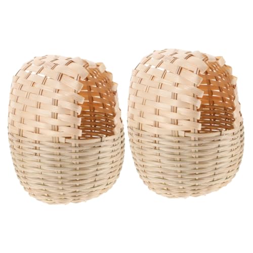 MAGICLULU 2stücke Dekoratives Handgewebtes Vogel Nest Für Vogelkäfige Multifunktionale Deko Für Wohnzimmer Und Garten Atmungsaktiv Und Wetterbeständig Für Vogel von MAGICLULU
