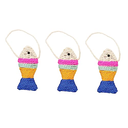 MAGICLULU Katzen-sisalspielzeug-Set Fisch-kratzbrett Haustier-katzenbedarf Katzen-schleifspielzeug Katzenspielzeug Gutschein Zufällige Farbe MAGICLULU Katzen-sisalspielzeug-Set Fisch-kratzbrett Haustier-katzenbedarf Katzen-schleifspielzeug Katzenspielzeug Gutschein Zufällige Farbe von MAGICLULU
