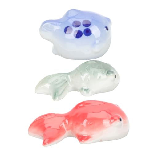 MAGICLULU 3stücke Schwimmende Goldfisch-Dekoration Aus Keramik Für Aquarien Langlebiger Aquarium-zubehör Mit Niedlichem Design Als Geschenk Für Tierfreunde von MAGICLULU