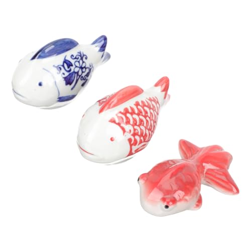 MAGICLULU 3stücke Teiliges Keramische Schwimmende Fische Deko Für Aquarien Naturgetreue Fischtank Ornamente Für Lebendige Atmosphäre von MAGICLULU