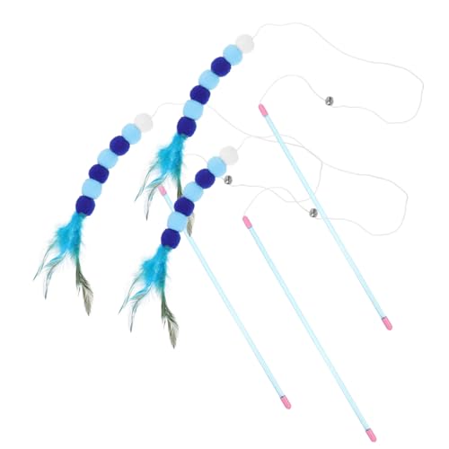 MAGICLULU Selbstspiel-neckspielzeug Für Katzen 4-teilig Katzen-neckspielzeug Interaktiv Lustiges Spielzeug Neckspielzeug Für Haustiere Und Kätzchen von MAGICLULU
