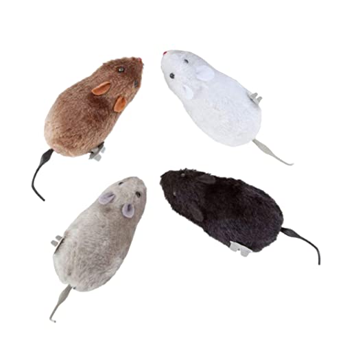 MAGICLULU 4 Stück Teiliges Set Aufziehbare Plüschmaus für Katzen Simulierte Mäuse für Interaktives Verbesserung der Koordination Fördert die Gesundheit von Haustieren MAGICLULU 4 Stück Teiliges Set Aufziehbare Plüschmaus für Katzen Simulierte Mäuse für Interaktives Verbesserung der Koordination Fördert die Gesundheit von Haustieren von MAGICLULU