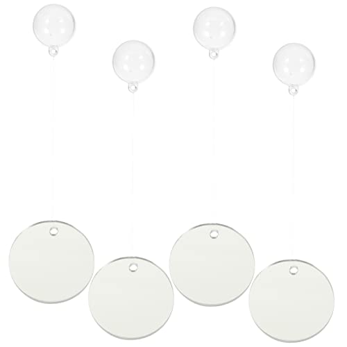 MAGICLULU 4Stücke Betta Fischspiegel Mit Saugnäpfen Doppelseitiger Trainingspiegel Für Aquarien Fischzubehör Für Betta Fische Und Aquaristik von MAGICLULU