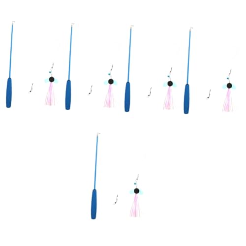 MAGICLULU 5 Stücke Katze Necken Spielzeug Interaktive Kätzchen Teaser Katze Diversion Katze Ausbildung Katze Spielzeug MAGICLULU 5 Stücke Katze Necken Spielzeug Interaktive Kätzchen Teaser Katze Diversion Katze Ausbildung Katze Spielzeug von MAGICLULU