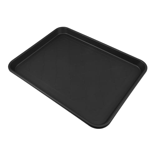 MAGICLULU Aufbewahrungsschale Der Schuhschale Kofferraumwanne Für Den Eingangsbereich Kofferraumwanne Drinnen Kaffeebar-tablett Futtermatte Für Hunde Schuhmattenablage Schwarz Plastik von MAGICLULU