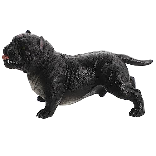 MAGICLULU Bulldogge-verzierung Tiere Welpenspielzeug Dackel Hundesachen Spielzeughund Tierspielzeug Plüsch Hundespielzeug Unverwüstlich Unzerstörbares Hundespielzeug Labrador Plastik von MAGICLULU