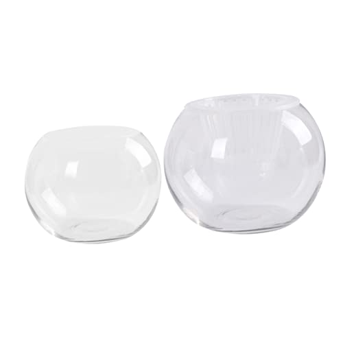 MAGICLULU Desktop-Vase- einmachgläser blumengesteck blumenvase vases Kreativer Desktop-Fischbehälter Luftpumpe für Aquarien Solar- Aquarium Glasvase Hydrokultur-Blumentopf Transparent von MAGICLULU