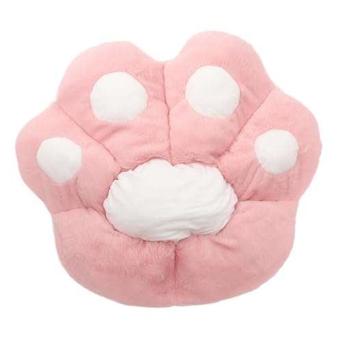 MAGICLULU Katzenpfotenkissen Gaming-stuhlkissen Aus Plüsch Entzückende Katzenmatte Sitzpolster Für Zuhause Und Büro Bequemes Rückenkissen Mit Baumwolle von MAGICLULU