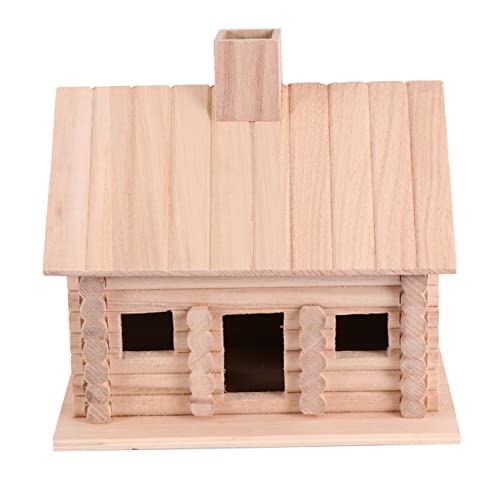 MAGICLULU Holz Vogelhaus Dekoration Kreatives Nest für Garten und Zuhause Stabiler Holz Hüttendesign für Kanarienvögel Papageien und Kleine Aufzuhängen Holzfarbe MAGICLULU Holz Vogelhaus Dekoration Kreatives Nest für Garten und Zuhause Stabiler Holz Hüttendesign für Kanarienvögel Papageien und Kleine Aufzuhängen Holzfarbe von MAGICLULU