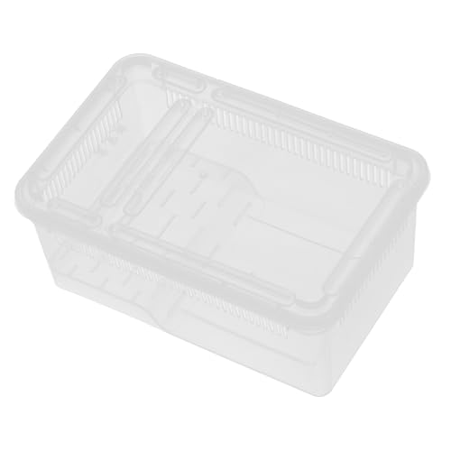 MAGICLULU Kasten Kletterbox Für Haustiere Lebensraum Der Schildkröte Panzerset Für Schildkröten Eidechsenträger Für Schlange Schildkrötenkäfige Tarantula -gehäuse Plastik Transparent von MAGICLULU