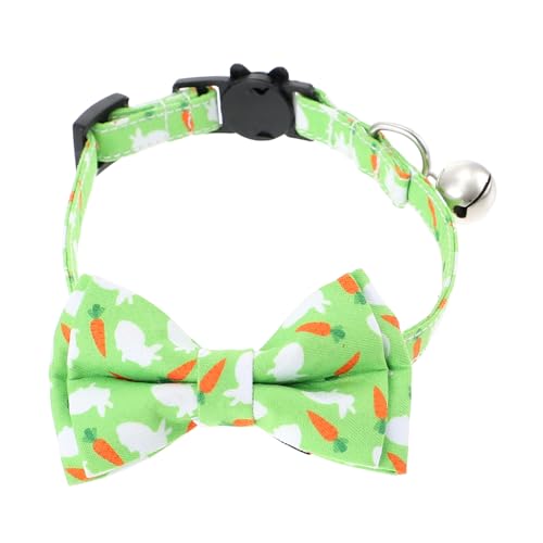 MAGICLULU Katzenhalsband Halstuch für Hunde osterparty gefallen Hundehalsbänder für Welpen Nylonschleifen dekorativer Katzenschleifenknoten verschleißfester Cat Bowknot Hase Zubehör Schal von MAGICLULU