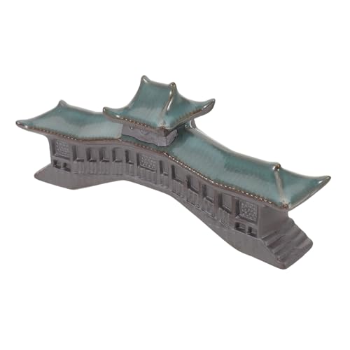 MAGICLULU Miniatur-pavillon-Figur Für Aquarium-Dekoration Simulationsbrücke Landschaft Kleines Pagodenmodell Als Aquarium-Ornament Bonsai-Zen-dekor Für Garten Asiatische Gartenstatue von MAGICLULU