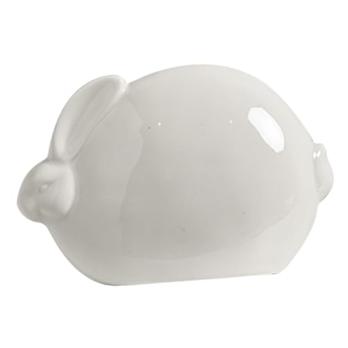 MAGICLULU Nordischer Keramikhase Sparschwein Für Wohnaccessoires Futterspender Plüsch Kaninchen Künstlich Gefälscht Coole Gadgets Pflanzen Gel Weiß von MAGICLULU