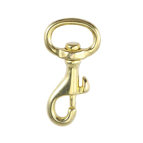 MAGICLULU Reine Kupfer Hundehalsband Schnalle Robuster Metall Haken für Haustier Leine Strapazierfähiger Schlüsselanhänger für DIY Lederhandwerk Langlebiger Karabiner für Außenbereich von MAGICLULU