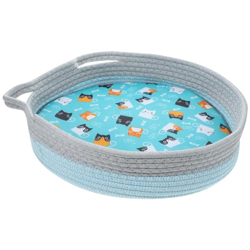 MAGICLULU Baumwollseil Katzenbett Korb Doppelseitiges Kissen Für Haustiere Bett Hund Katze Versorgung MAGICLULU Baumwollseil Katzenbett Korb Doppelseitiges Kissen Für Haustiere Bett Hund Katze Versorgung von MAGICLULU