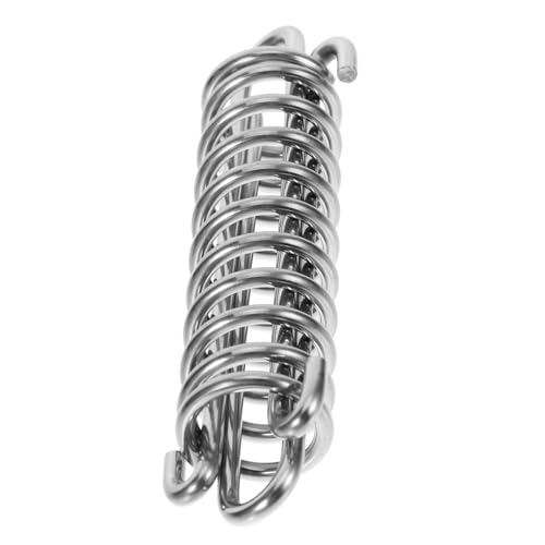MAGICLULU Spannungsfeder Hundeleinenpuffer Hundeleinenfederung Hundeleine für Camping Hundeseile Gleitleinen für Hunde Zubehör für Hundeleinen Hochleistungsfeder Rostfreier Stahl Silver von MAGICLULU