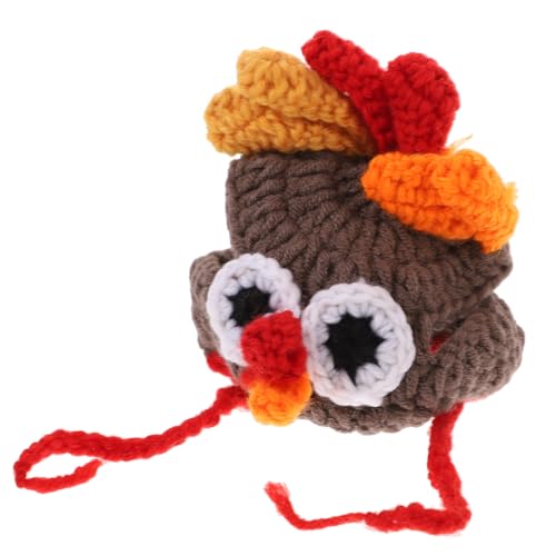 MAGICLULU Thanksgiving-mütze Für Hunde 30–35 cm Handgefertigte Gestrickte Truthahnmütze Für Haustiere Foto-Requisite Für Haustierkostüme von MAGICLULU