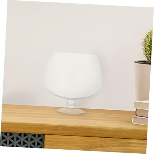 MAGICLULU Transparenter Glasfischbehälter Kleines Vielseitiges Aquarium für Fische Pflanzen und Hydroponik Dekorative Tischvase für Büro und Bar Klares Platzsparendes Design von MAGICLULU