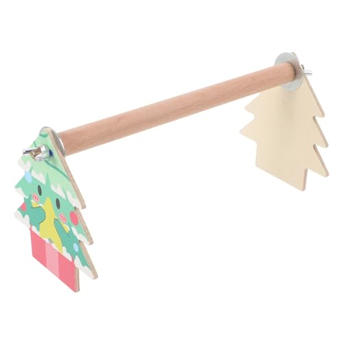 MAGICLULU Papageien-vogelstange Naturholz Vogelspielplatzständer Für Papageien Dekoratives Papageienspielzeug Für Den Schreibtisch Bequeme Stange Für Vögel von MAGICLULU