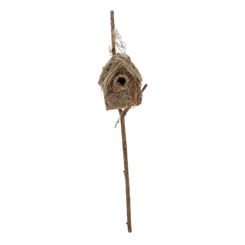 MAGICLULU Vogelhaus-Ornament Stehender Vogelhauspfahl Gartendekoration Dekoratives Vogelhaus Für Draußen Hölzerner Gartenpfahl Vogelnest Elegantes Für Terrasse Und Hinterhof MAGICLULU Vogelhaus-Ornament Stehender Vogelhauspfahl Gartendekoration Dekoratives Vogelhaus Für Draußen Hölzerner Gartenpfahl Vogelnest Elegantes Für Terrasse Und Hinterhof von MAGICLULU