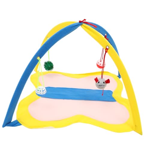 MAGICLULU Faltbares Katzenzelt Haustierbett Für Den Innenbereich Mit Spielzeug Für Katzen Katzenhaus Für Den Innenbereich MAGICLULU Faltbares Katzenzelt Haustierbett Für Den Innenbereich Mit Spielzeug Für Katzen Katzenhaus Für Den Innenbereich von MAGICLULU