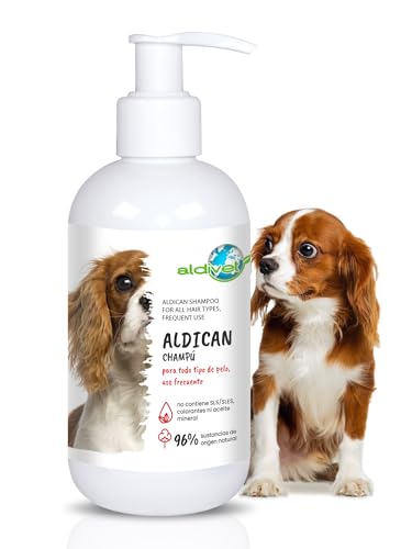 Aldican Tiefenpflegeshampoo für Hunde – Fellregeneration – Weichheit und Glanz – hautfreundlicher pH-Wert – erleichtert das Kämmen – alle Haartypen – frei von SLS/SLES und Farbstoffen Aldican Tiefenpflegeshampoo für Hunde – Fellregeneration – Weichheit und Glanz – hautfreundlicher pH-Wert – erleichtert das Kämmen – alle Haartypen – frei von SLS/SLES und Farbstoffen von MAISCOTAZ