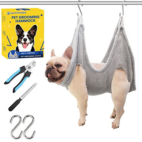 MAIYOUWENG Hundepflegeset - Hängematte, Geschirr, Nagelknipser für Katzen und Hunde, Krallenpflege (S) von MAIYOUWENG