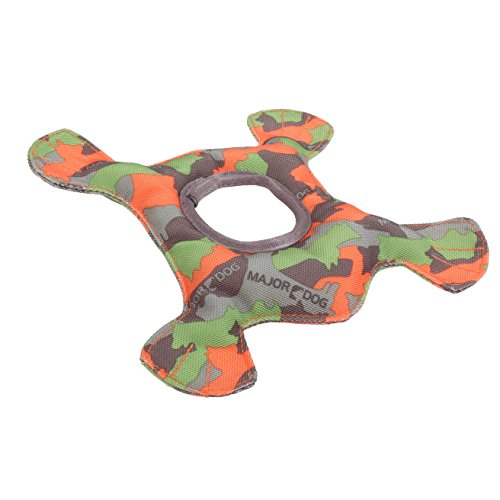 MAJOR DOG Froschspielzeug, 20,3 cm, Camo Grün/Orange von MAJOR DOG