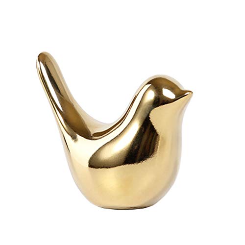 MAKIVI Home Fleece Figuren Goldene Vögel Statuen Keramik Moderne Tierskulptur Goldkeramik -S MAKIVI Home Fleece Figuren Goldene Vögel Statuen Keramik Moderne Tierskulptur Goldkeramik -S von MAKIVI