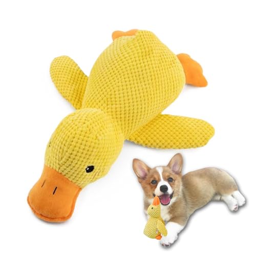 Anti Stress Ente Hund,Hundespielzeug Ente,Pfotenstern Enten,Antistressente für Hunde,Kuscheltier für Hunde,Quietschspielzeug Unzerstörbar,Weiches Dog Toys für Kleine,Mittlere,Große Hund (Gelb,S) Anti Stress Ente Hund,Hundespielzeug Ente,Pfotenstern Enten,Antistressente für Hunde,Kuscheltier für Hunde,Quietschspielzeug Unzerstörbar,Weiches Dog Toys für Kleine,Mittlere,Große Hund (Gelb,S) von MALOUSUN