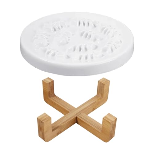 Erhöhte Katzen Slow Feeder Puzzle Bowl Verhindert Ersticken Und Erbrechen Keramik Katzen Futternapf Holzständer Keramik Slow Feeder Erhöhte Katzen Slow Feeder Puzzle Bowl Verhindert Ersticken Und Erbrechen Keramik Katzen Futternapf Holzständer Keramik Slow Feeder von MALSSE