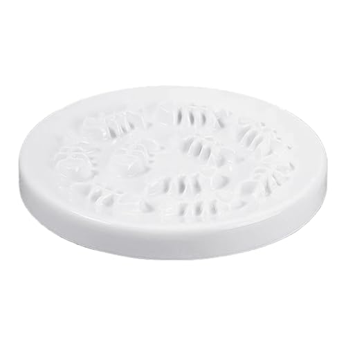 Erhöhte Katzen Slow Feeder Puzzle Bowl Verhindert Ersticken Und Erbrechen Keramik Katzen Futternapf Holzständer Keramik Slow Feeder von MALSSE