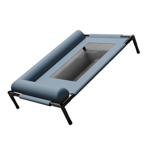 Erhöhtes Haustierbett mit Kissen, kauresistentes Design, atmungsaktives Netz, waschbare Bezüge, Hundebett, Hängematte für drinnen und draußen, kühlendes erhöhtes Haustierbett von MALSSE