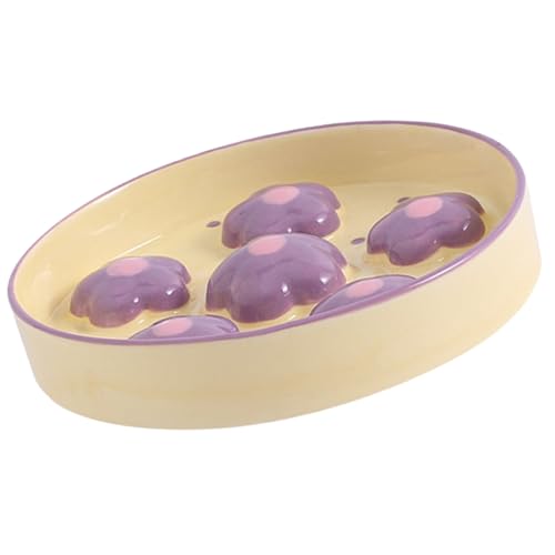 Handbemalter Slow Feeder Keramikschale Glatte Runde Schüssel Kreative Slow Feed Bowl Katzen Slow Feeder Keramik Handbemalter Slow Feeder Keramikschale Glatte Runde Schüssel Kreative Slow Feed Bowl Katzen Slow Feeder Keramik von MALSSE