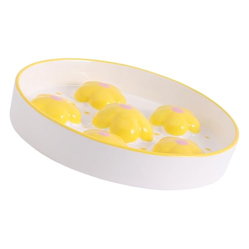 Handbemalter Slow Feeder Keramikschale Glatte Runde Schüssel Kreative Slow Feed Bowl Katzen Slow Feeder Keramik Handbemalter Slow Feeder Keramikschale Glatte Runde Schüssel Kreative Slow Feed Bowl Katzen Slow Feeder Keramik von MALSSE