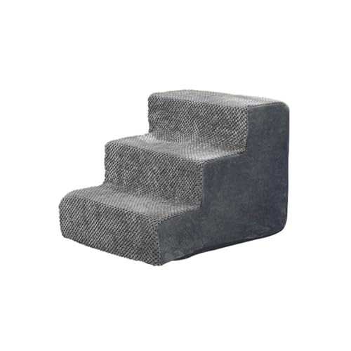 Haustiertreppe mit 3 Ebenen, Treppensteigen, Treppenstufen, Intelligenz-Training, vielseitige Hunderampe für kleine Rassen, Hundetreppe von MALSSE